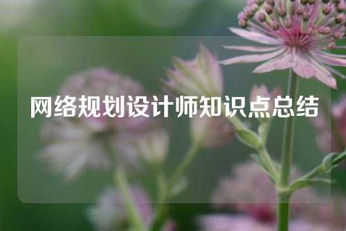 网络规划设计师知识点总结