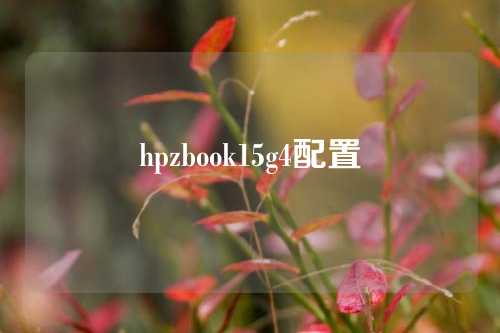 hpzbook15g4配置