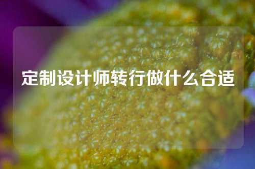 定制设计师转行做什么合适