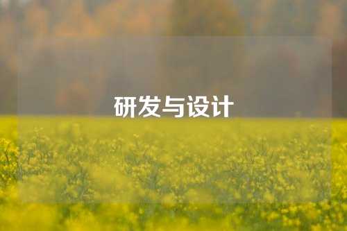 研发与设计