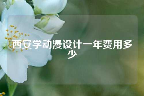 西安学动漫设计一年费用多少