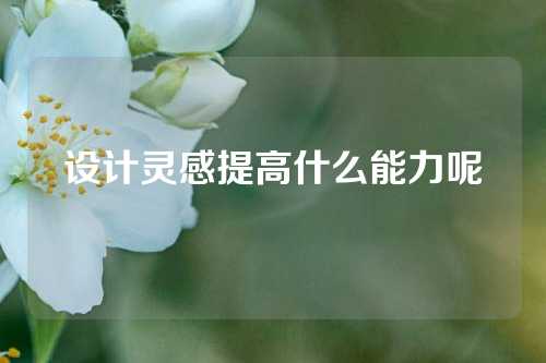 设计灵感提高什么能力呢