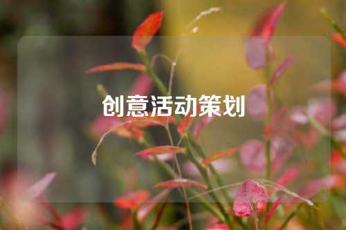 创意活动策划